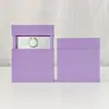 Caixa de Exibição Transparente de Filme PE Manga de Papel Correspondente Caixa de Embalagem Suspensa Saco de Presente Anel de Joia Caixa de Papel para Joias