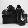 2024 Nuevos Zapatos de Cuero de Negocios Estilo Británico Zapatos Casuales Derby de Cabeza Grande Nicho de Corte Bajo Suela Gruesa Aumento de Altura Zapatos de Hombre
