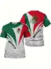 Camiseta Impresa en 3D con Tema Canadiense Transfronterizo con Motivo de Hoja de Arce, Top Casual Holgado de Manga Corta para Hombres y Mujeres