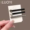 Set de Pinzas para el Cabello con Pedrería de Nuevo Estilo Otoño e Invierno, Pinzas de Perlas de Lujo para Mujer, Pinzas de Pato, Accesorios para el Cabello