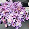 Cortina de Porta Suspensa de Flores Transfronteiriça para Tirar Fotos e Check-In, Cortina de Flores Simuladas, Chuva de Pétalas, Cachoeira, Arranjo e Decoração de Cena com Flores