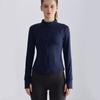 Lahn Chaqueta Deportiva de Cuello Alto para Mujer Corte Slim Más Fácil de Combinar Cierre Fitness Deportes Ropa de Yoga Manga Larga Estilo Otoño