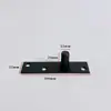 Mola de piso de porta de vidro, extensão do eixo superior, peça de hardware, acessórios de fixação de eixo fixo simples de aço inoxidável