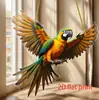 Nuevo Colgante de Pájaro Acrílico Transfronterizo para Decoración de Sala de Estar Interior y Jardín Exterior, Adorno Colgante para Arreglo de Fiesta Navideña