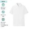 Camiseta de Algodón de Manga Corta con Cuello Camisero Comercio Exterior Transfronterizo Camisa Polo Blanca Media Cremallera Camisa Polo para Hombre Ropa de Trabajo Personalizada