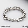 La moda no se desvanece acero de titanio acero inoxidable costura pulsera de cadena japonesa combinable moderno acero de titanio joyería cadena accesorios