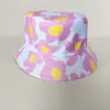 Sombrero de Pescador Creativo Estampado de Doble Cara 100% Algodón para Hombre y Mujer Casual al Aire Libre Protección Solar Sombrero para el Sol Popular en Internet Combinación Perfecta Sombrero de Cubo