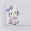 KT acessórios para gatos capa de celular adesivos para copo de água DIY adesivos para geladeira PVC fivela para sapatos de buraco flor para sapatos borracha macia acessórios para mochila de roupas