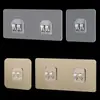Estante de Baño sin Taladro Parche Hebilla Transparente Cepillada Hebilla sin Costuras Hebilla de Garra Accesorios de Gancho Venta Directa de Fábrica