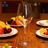 Copas de Vino de Cristal sin Plomo de Alta Transparencia Sopladas de Estilo Europeo de Gama Alta para Comedor, Copas Francesas de Cristal para Vino Tinto Borgoña