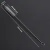Acero Inoxidable 304 Cepillo de Paja de Nylon Cepillo para Botellas de Agua de Niños Cepillo Limpiador de Nylon para Tubos de Ensayo de Vidrio de Silicona