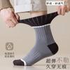 Nuevos calcetines de otoño e invierno para hombre con combinación de colores, de caña media, calcetines deportivos simples de algodón para hombre, calcetines Zhuji