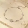 Pulsera de Estrella de Ocho Puntas y Brújula de Plata de Ley 925 de Venta Caliente Transfronteriza, Diseño de Moda Europeo y Americano de Lujo Ligero, Pulsera de Alta Gama para Mujer