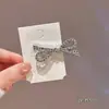 Pinza para el pelo de estilo dulce de verano, pinza fresca y juvenil para flequillo estilo universitario, pasador de borla con lazo, pinza para el pelo, accesorio para el pelo