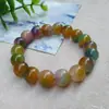 Atacado de Fabricante em Grandes Quantidades de Pulseiras de Jade Malaio, Pulseiras de Jade Quartizito, Contas Redondas, Pulseiras de Círculo Único Coloridas de Jade Flutuante da Moda