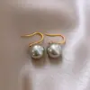 Pendientes Grises de Perlas con Borlas Tachonadas de Diamantes Estilo Francés Vintage, Pendientes de Lujo Ligero de Gama Alta, Accesorios para Orejas de Moda con un Diseño Único