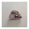 Chapéu de tricô infantil novo de inverno estilo coreano, fofo, de desenho animado, para meninos e meninas, chapéu de lã quente para bebê