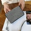 Bolso de Cadena con Pedrería para Mujer 2025 Moda Bolso de Hombro Único Cruzado de Cuerpo Bolso tipo Sobre Trendy Versátil Tachonado de Pedrería Bolso para Teléfono Elegante