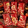 2027 Año del Cordero Bolsa Roja de Sobres Logo Personalizado Año Nuevo Estilo Chino Color Festival de Primavera Publicidad de Negocios Estampado en Caliente Lishi Feng Hecho a Medida