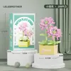 Adornos de Bloques de Construcción de Cesta de Flores Eternas, Ramo de Rosas, Juguetes Educativos de Ensamblaje para Niños, Regalos para Maestros y Niñas al por Mayor
