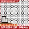 Nuevas pegatinas autoadhesivas impermeables transfronterizas para el suelo de la sala de estar, hermosas costuras decorativas, flores blancas, baldosas diagonales, pegatinas para el suelo