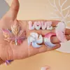 Accesorios Luminosos de Flor de Arce Luciérnaga Pluma Making DIY Funda de Teléfono Pegatinas de Pegamento de Crema Decoraciones