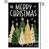 Navidad Transfronteriza Más Vendido Árbol de Navidad Elfo Festividad Decoración de Patio Bandera de Jardín Bandera de Lino Doble Cara Personalización