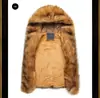 Colete Masculino Quente Outono e Inverno Tamanho Grande com Capuz Slim-fit Moda Jaqueta de Pelo Colete de Pelo de Coelho Imitação Engrossado