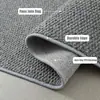 Tapete de piso imitação de sisal para porta de entrada, capacho absorvente de choque e que retém sujeira, tapete para porta de entrada de hall de casa, tapete de pata de gato