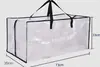 Bolsa personalizável de fabricante, portátil, feita de PP tecido com zíper, para armazenamento à prova de poeira de edredons e roupas, espessa para mudança
