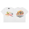 Camiseta de Manga Corta Meichao High Street Industria Pesada con Estampado de Letras, Diseño Conjunto VLONE FOG, Serpiente y Margarita