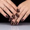 Unhas Postiças Prontas para Venda Atacado Transfronteiriça 24 Peças Estilo Chinês Cor Pura Pontas Simples para Nail Art Venda Quente de Comércio Exterior Pontas de Unha para Usar