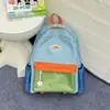 Mochila de Bloques de Color Estilo Coreano para Mujer, Estilo de Diseño Original, Mochila Casual, Bolsa para Senderismo al Aire Libre, Bolsa Escolar Ligera y Versátil para Estudiantes