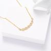 Lujo ligero nicho Rojo de internet mismo estilo colgante de letra moda collar versátil cadena clavicular elegante dulce collar de acero de titanio para mujer