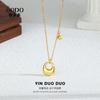 Collar de Bolsa de la Fortuna Tuo Tuo de Plata Esterlina 925 Cadena Clavicular para Mujer Nicho de Gama Alta Lujo de Entrada Estilo Nacional Estilo de Moda