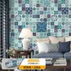 Pegatinas Retro Bohemias Autoadhesivas Impermeables y a Prueba de Moho Pegatinas de Pared Decoración de Renovación de Paredes de Dormitorio Papel Tapiz Ecológico