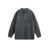Ropa Vintage Yidao Otoño 2026 Nuevo Suéter Pulóver Vintage con Media Cremallera para Hombre, Estilo Japonés Sencillo de Punto de Color Sólido