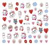 Desenho Animado Nova Marca d'Água Adesivos Nail Art E-commerce Transfronteiriço Nail Art Marca d'Água Desenho Animado Menina Bonita Fofos Adesivos Nail Art