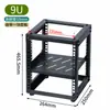 Rack de Equipamentos de Baixa Tensão de Estrutura Aberta de 10 Polegadas para Casa, Mini Gabinete de Rede Pequena, Prateleira de Equipamentos com 250 mm de Profundidade