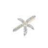 Estrella de Mar Perlada Pasador de Perlas Clip de Hada Tocado Clip Superior Mori Accesorios para el Cabello Rojo Cibernético Corea del Sur Pasador Dorado de Nicho