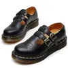 Zapatos Mary Jane Transfronterizos Audibert 8065 Piel Genuina Caña Baja Zapatos Pequeños de Cuero para Mujer Estilo Británico Modernos Zapatos Casuales para Estudiantes