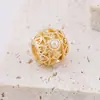 2025 Panjia Dora Nuevo Pulsera Separadora de Cuentas Caladas de Tres Colores con Cuentas Incrustadas Accesorios de Joyería DIY con Cuentas