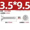 Tornillos Autorroscantes Avellanados Gb846 Acero Inoxidable 304 Cabeza Plana Phillips Tornillos para Madera Extendidos M2.9M3.5M4.2M5.5