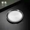 Placa Redonda Dorada Gruesa Estilo Coreano de Acero Inoxidable para Barbacoa Plato Plano Poco Profundo para Comer Filete Estilo Occidental Plato Redondo Plano para Frutas con Espetón para Huesos