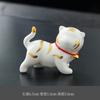 Creativo y lindo tigre pequeño de cerámica, decoración para té, mascota del zodiaco, portalápices, paisaje, decoración de escritorio, hogar moderno, sala de estar