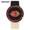 Reloj SANDA superventas transfronterizo, reloj especial para exámenes para estudiantes de secundaria, movimiento silencioso, diseño simple, correa de nailon, reloj de cuarzo