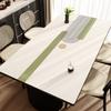 Mantel de comedor ligero de lujo de alta calidad, resistente al agua, al aceite y a las quemaduras, de cuero, para escritorio, mesa de centro, mantel francés.