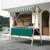 Feira Noturna de Jardim de Infância Barraca de Madeira Dobrável Suporte de Exibição Externo Stand de Mercado Móvel Promocional