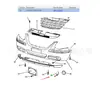 Adecuado para Chrysler 04-10 Grand Voyager Cubierta de Remolque para Parachoques Delantero 4857922Aa