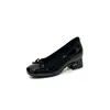 Zapatos con Tacón Grueso para Mujer que Aumentan la Altura Interior Color Nude Estilo Nuevo con Falda Boca Baja Punta Cuadrada Zapatos de Mujer Tacones Altos Rojos No Cansados Verano